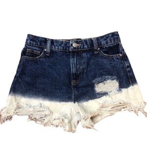 Cutoff Tie Dye Jean Shorts